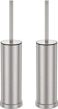 Stain Nickel Toilet Brush  Holder Set  2 Pack Stainless Steel Heavy Duty Toilet