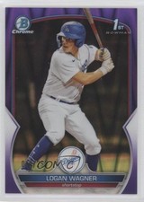 2023 Bowman Chrome Prospects Purple RayWave Refractor /250 Logan Wagner 10fj