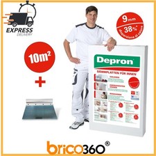 DEPRON PANNELLI ISOLANTI KIT 10 PANNELLI 125x80cm 10 METRI QUADRI H9mm