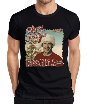 Merry Christmas Clark Griswold Schöne Bescherung Kiss My A - Weihnachten Xmas He