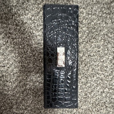 MORPHE BRUSHES Black Faux Leather Alligator Pattern Make-up Brush Case