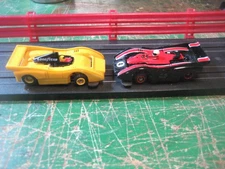 NEW TYCO TCR Chassis   on Good Maclaren Can Am Bodies Red #4 VS Yellow