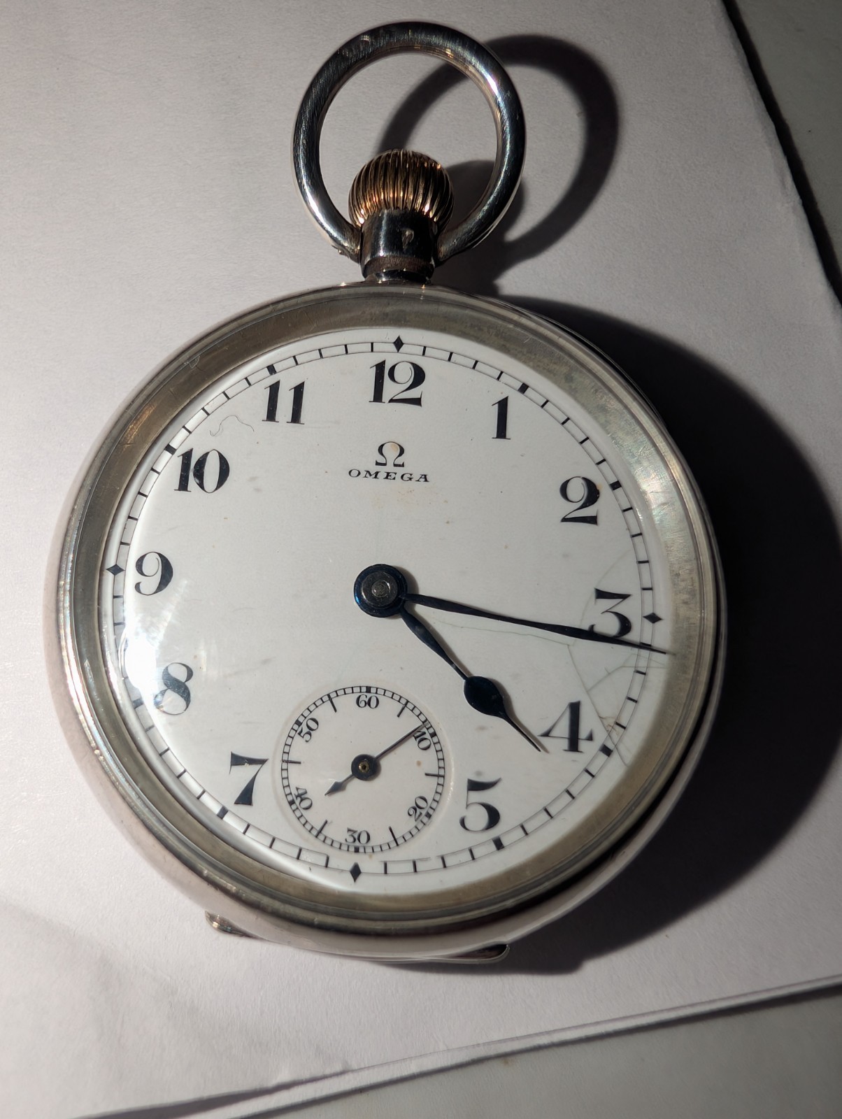 Ladies Omega .935 Silver Fob Watch 1911 Import Marks