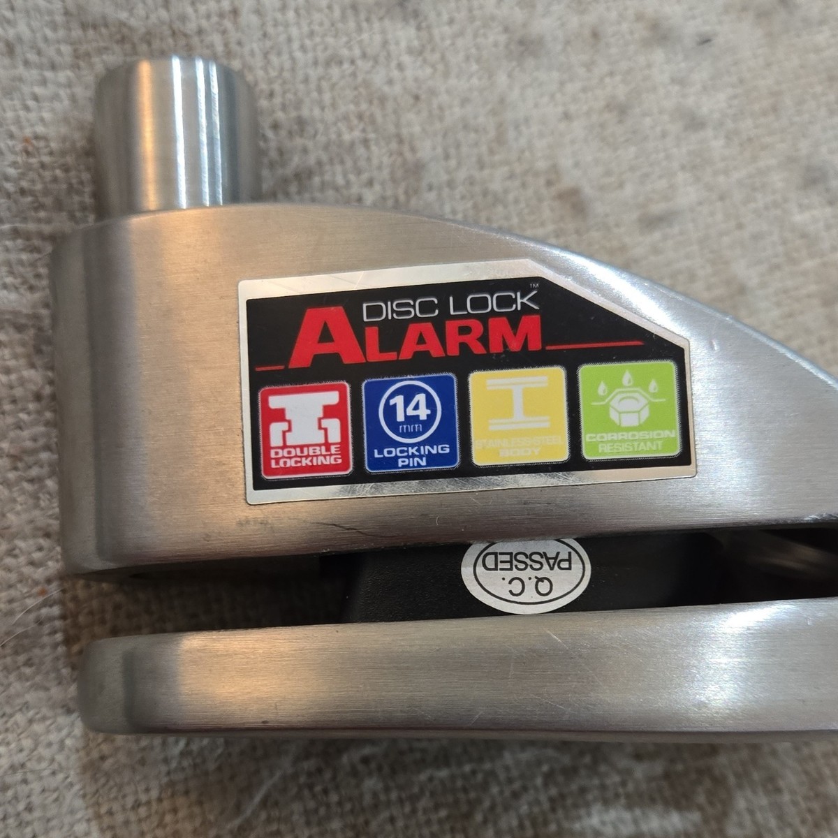 Xena XX15 Disc Lock Alarm – 120dB Stainless Steel Motorcycle/Bike