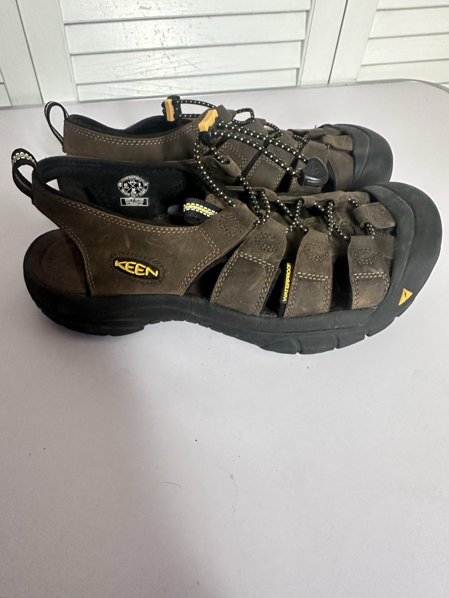 Keen Newport H2 Waterproof Bison Brown Leather Sport Sandals 110220 Men’s  Size