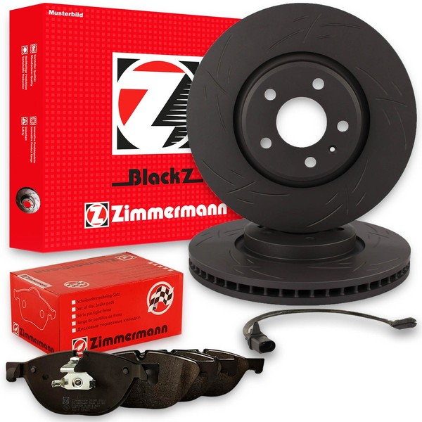 Zimmermann Bremsscheiben Ø345Mm + BeläGe Vorne Passend FüR Porsche Macan 95B-image