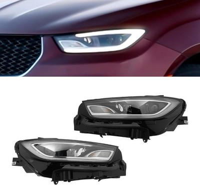 For 2021 2022 2023 Chrysler Pacifica LED Halogen Headlight Left+Right Side