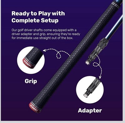 Newton Motion 3 dot Driver Shaft with  Tour Edge Adaptor BRAND NEW, BEST VALUE 