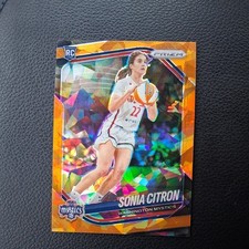 2025 Panini Prizm WNBA Sonia Citron Orange Cracked Ice #122 Rookie RC