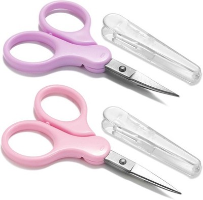 3.5'' Sharp Small Craft Scissors All Purpose, Precision Straight and Curved Fine