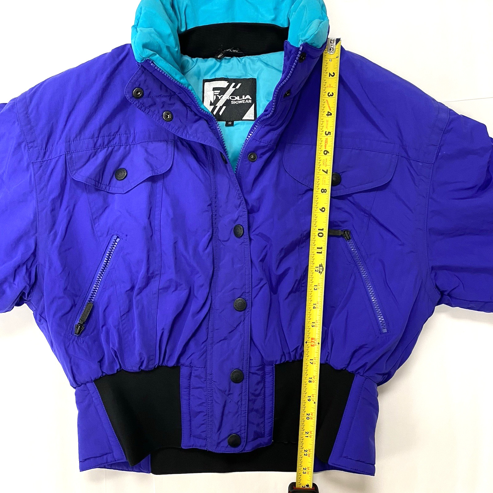 Tyrolia Ski Jacket Women 10 Snow Skiwear Purple with Back Design