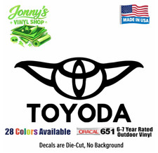Toyoda Decal Vinyl Sticker Funny Star Wars Yoda For Toyota Cars Bumper Window