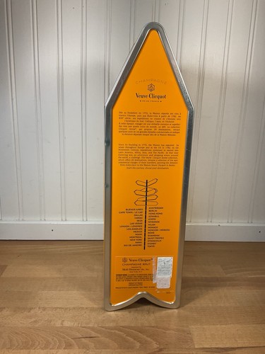 VEUVE CLICQUOT CHAMPAGNER PARIS STADT STRASSE PFEIL SCHILD ORANGE METALL BLECHTRÄGER - Bild 6 von 9