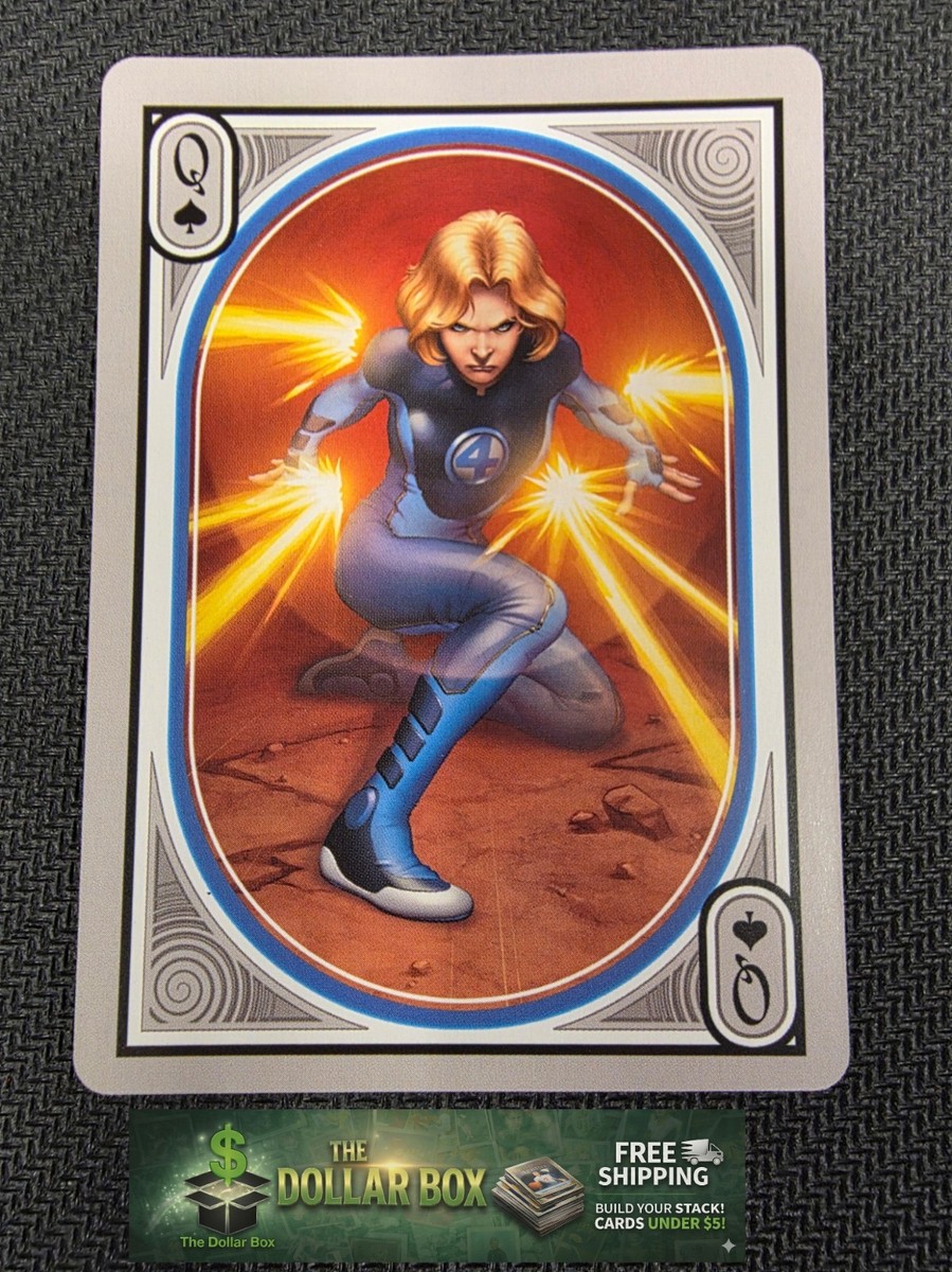 Nmrbrands Marvel Fantastic Four Playing Card Queen Spades