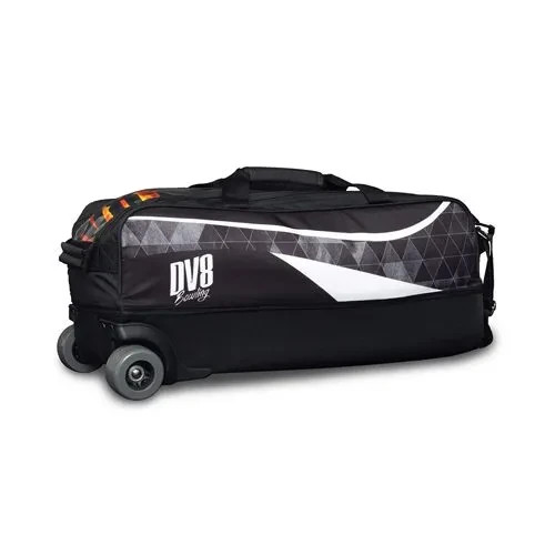 DV8 Dye Sub 3 Ball Triple Tote Black Bowling Bag