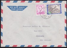 BELGIUM 1969 Airmail rate cover Pepinster to New Zealand...................D7635