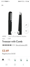 Tweezer With Comb RRP £4.50