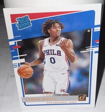 2020-21 Panini Donruss - Rated Rookie Tyrese Maxey #211 76ers NBA Card VG. rookie card picture