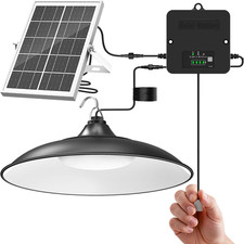 Solar Shed Light Indoor Outdoor, Solar Pendant Light 2000LM Daytime Available wi