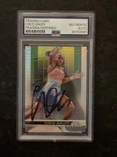 COCO GAUFF SIGNED AUTOGRAPH PRISM 2024 TOPPS CHROME TENNIS PSA DNA CARD CHAMP