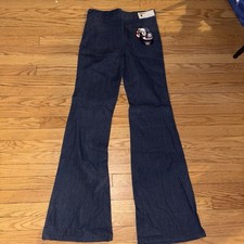 Vtg 70s Bell Bottom DEE CEE Rapper Flare Jeans Denim Dead Stock Size 30x34 NEW