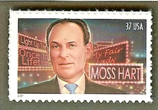 Scott# 3882  37c MOSS HART - Playwright - s/a   MNHOG
