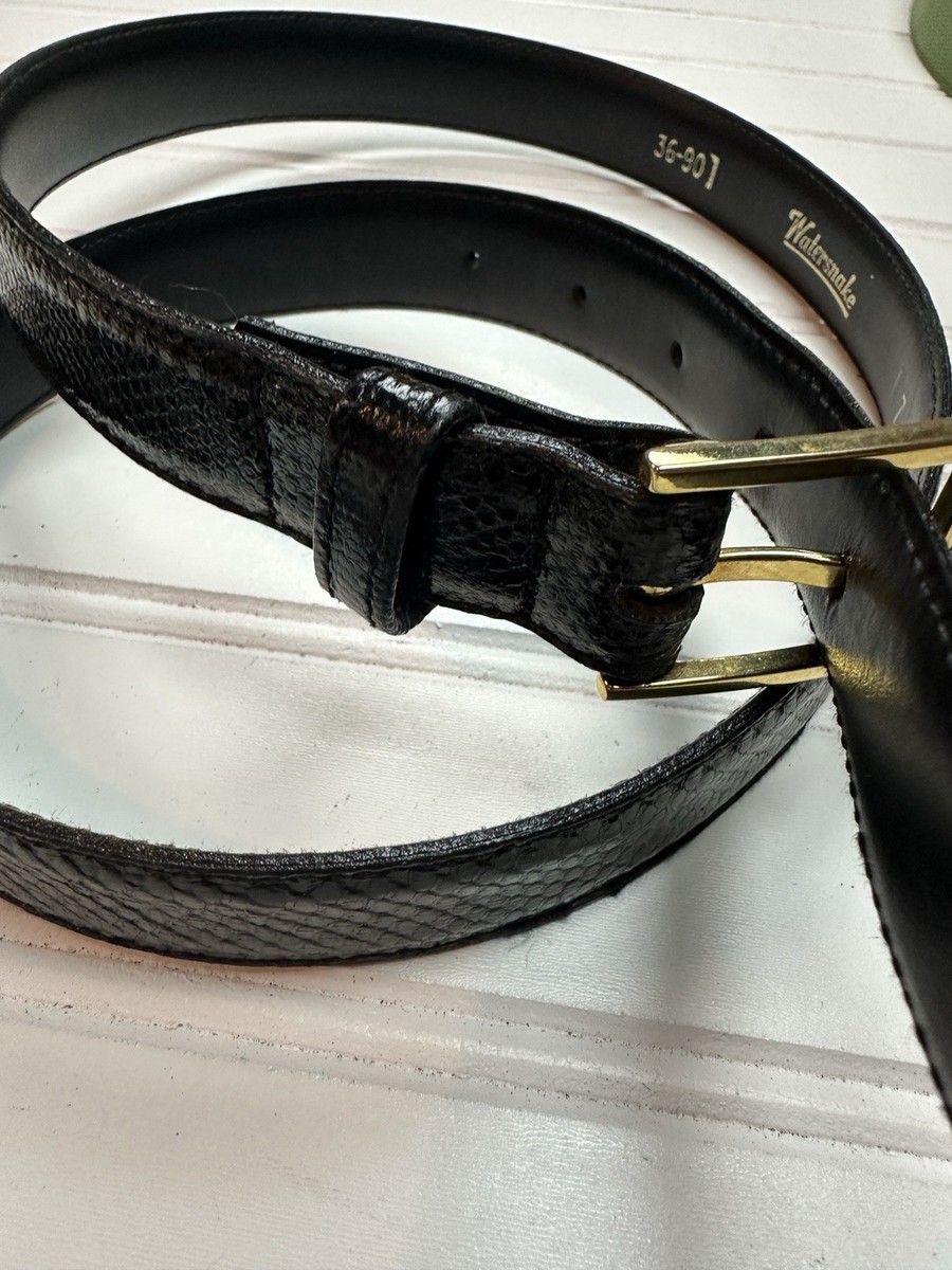 L.F.B‎ watersnake skin vintage leather belt Limited Edition Python Skin Belt Natural main image 4