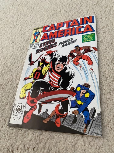 Captain America 337 VF+ 8.5 High Grade 1st Captain-Steve Rogers KEY 1988 - Picture 2 of 4