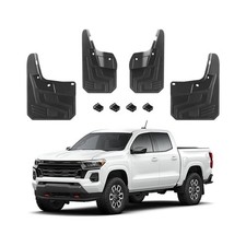 Mud Flaps for Colorado Z71 WT LT 2023-2026 Not Fit for GMC Canyon black