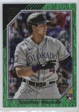 2022 Topps Gallery Green Pattern 78/99 Colton Welker #97 e6p