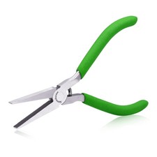 SPEEDWOX 5 inch flat nose pliers mini duckbill fine 5 Inch, Green