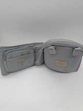 Baby Hip Carrier Gray Ergonomic with Adjustable Waist Band and Pockets