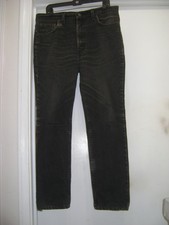 VTG USA LEVIS 512 MEN RED BAT WING TAG 36x30 RED TAB COTTON DENIM BLACK JEANS