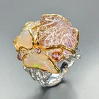 Recommend 37 ct+ Natural Ametrine Ring 925 Sterling Silver Size 7.5 /R474853