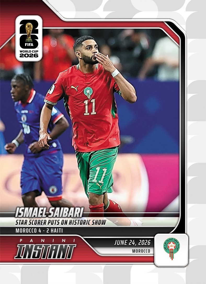 2026 Panini Instant FIFA World Cup Ismael Saibari #116 ~ Morocco ~ PR 123