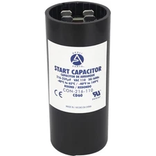 Universal Start Capacitor 110-125VAC 1/4in Quick Connect for Electric Motors