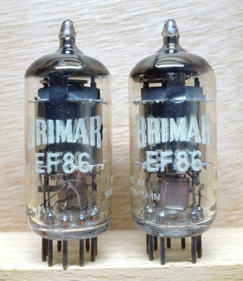 Pair: MULLARD EF86 | BRIMAR PRINT | über 100%   Tubes Blackburn Röhren ( 6267 )
