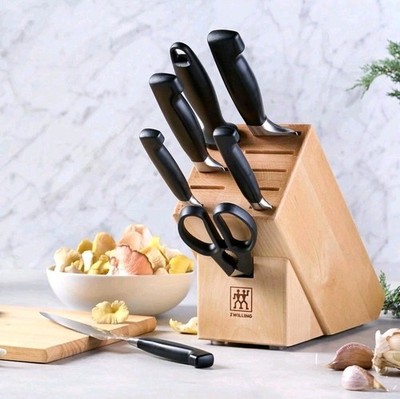 ZWILLING Four Star 8-pc, Knife block set, natural
