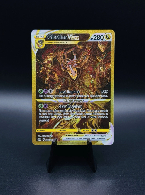 Giratina VSTAR (Secret) GG69/GG70 Crown Zenith: Galarian Gallery Pokémon Card NM