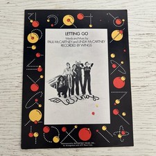 WINGS Paul & Linda McCartney "LETTING GO" Vintage ORIGINAL SHEET MUSIC