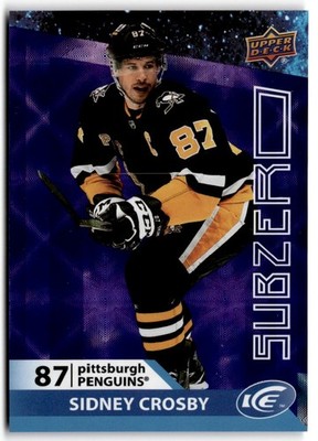 Sidney Crosby 2021-22 UD Ice Sub Zero #SZ-5 Pittsburgh Penguins