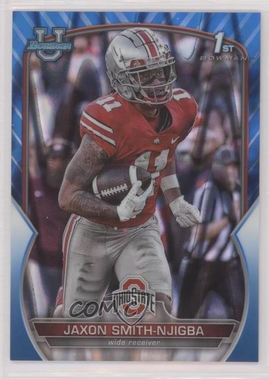 2022 Bowman U Chrome Blue RayWave Refractor /199 Jaxon Smith-Njigba #78