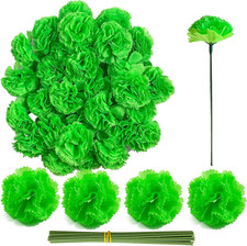 Marigold Flower Heads Bulk 50Pcs, Faux Mexican Marigold Artificial Flowers for D