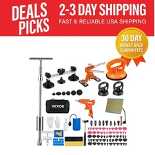 All-in-One Auto Dent Repair Kit: 117-Piece Paintless Solution with Suction Cups
