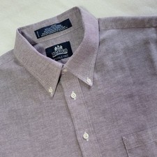 Stafford Super Shirt Men's 17 32/33 Wrinkle Free Dress Shirt Lavender Athletic L
