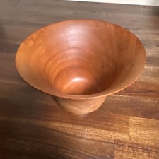 Handmade Wooden Decorative Bowl Approx. 5" x 4 Handcrafted