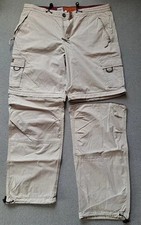 Treckinghose beige lang/kurz mit Reißverschluss Gr. 26 / M  von Rover & Lakes