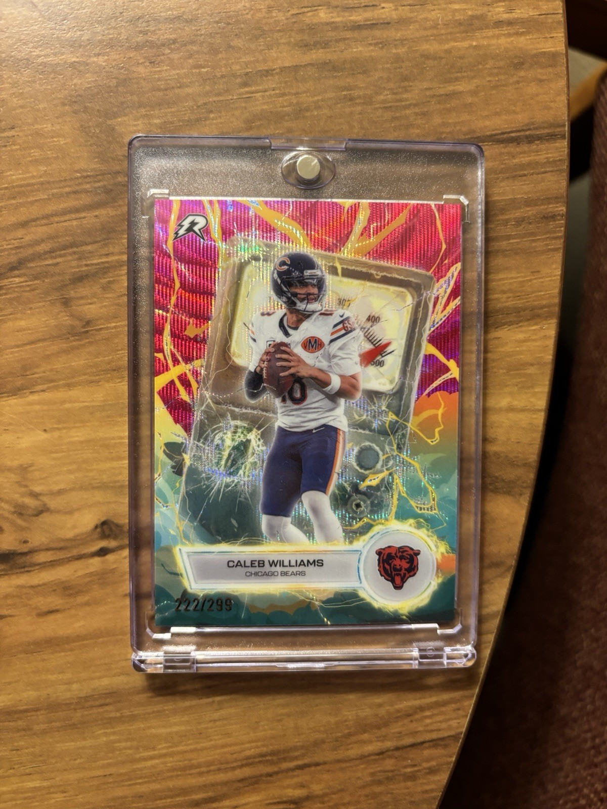 2025 Topps Resurgence - Voltaic Caleb Williams #VT-15 Magenta Surge /299