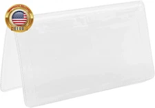 Clear Vinyl Checkbook Cover for Top Tear Personal Checks ⭐️⭐️⭐️