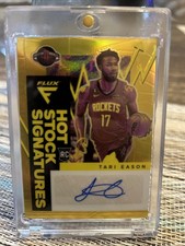 2022-23 Panini Flux Taro Eason Hot Stock Signatures Gold RC Auto 7/10